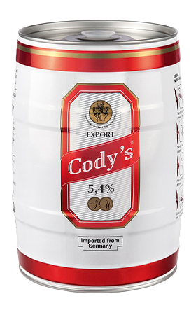 Cody's Export 5lt Party 2Keg