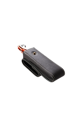 CASE LEATHER SHEAT BUTTON BLACK (EMPTY)