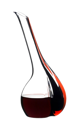 Riedel Decanter black tie touch red